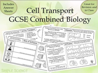 Cell Transport - GCSE Biology Worksheets