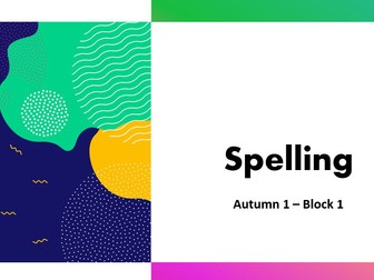 Spellings- Autumn 1