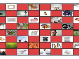 Phonics Consonant Blends br-cr-dr-fr-gr Photo Checkerboard Game