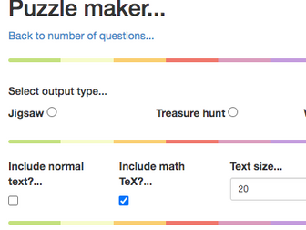 Maths Puzzle  maker