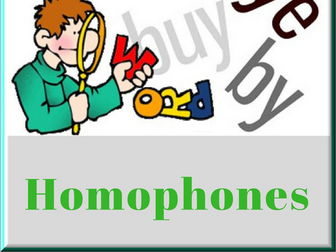 ESOL Homophones Activities and Games