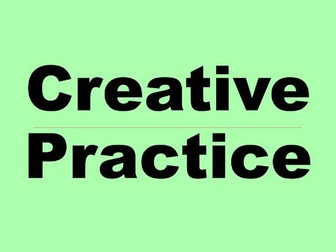 Understanding Creative Practice for Photography Lesson.