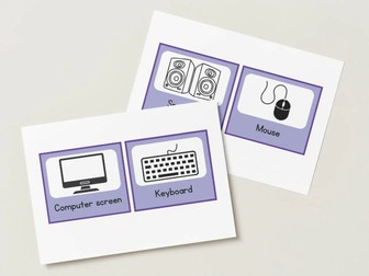 Computing area labels EYFS or KS1 - Purple