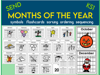 Months of the Year Symbol Sorting