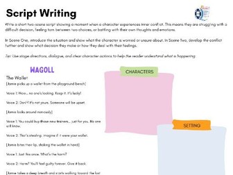 Script Writing Activity - Conflict