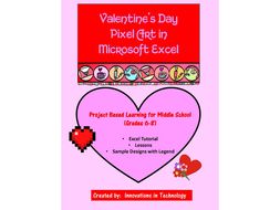 Valentine's Day Pixel Art in Microsoft Excel