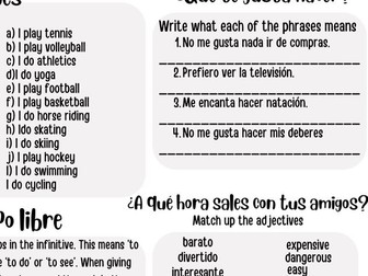 Los deportes revision