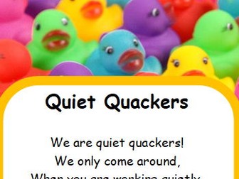 Quiet Critters Alternative Poem Template