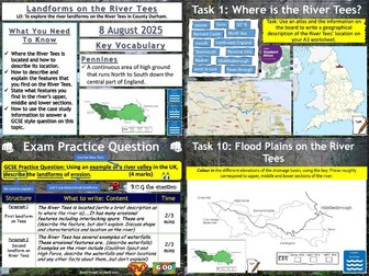 Rivers: Landforms on The River Tees