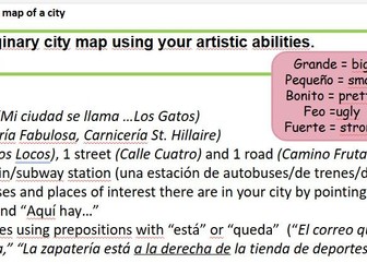 Spanish - describir la ciudad