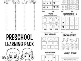 Preschool Learning Pack