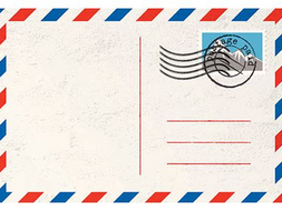 features of a postcard