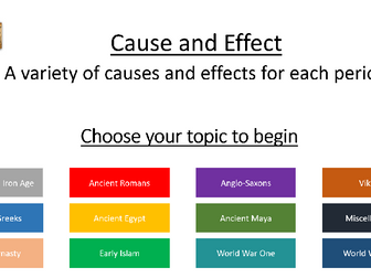 Cause and Effect History Interactive KS2