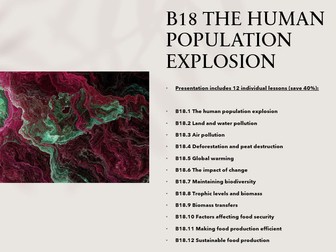 B18 The human population explosion