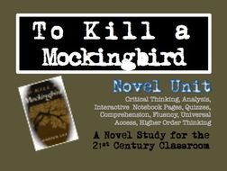 To Kill a Mockingbird No Prep Novel Unit