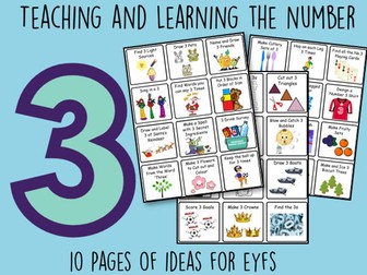 Teaching and Learning the Number 3 EYFS