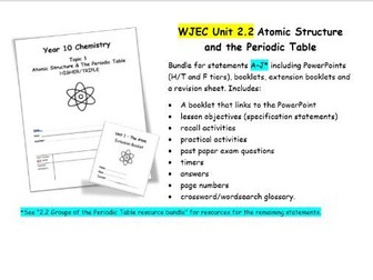 WJEC Unit 2.2 The Atom Resource Bundle