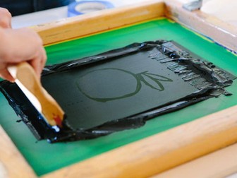 Textiles - How to Screen Print Step by Step Instructions
