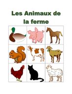 Animaux de la ferme (Farm Animals in French) Bingo | Teaching Resources