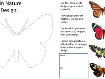 ART: Patterns in Nature (Butterfly) Cover Lesson