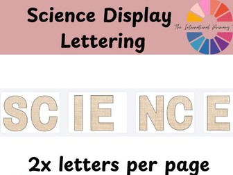 Natural Hessian Classroom Display Lettering | Neutral Classroom Decor | Printable