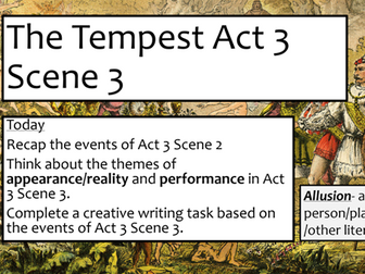 The Tempest Scheme of Work KS3