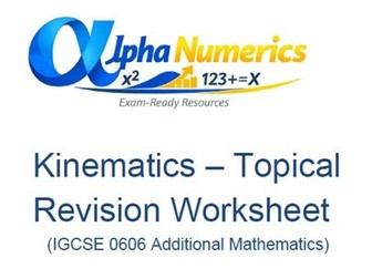 Kinematics IGCSE 0606 Past Paper Review