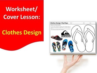 D&T and Textiles cover work/cover lesson worksheet - Clothes Design
