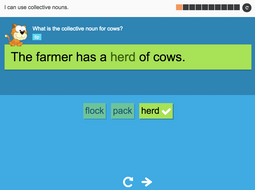 I can use collective nouns - Interactive Activity - Year 2 Spag