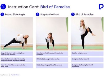Yoga Instruction Cards