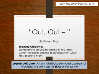Robert Frost - "Out, Out-"