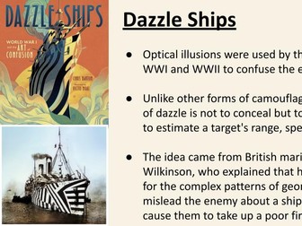 Op Art & Art History Dazzle ships