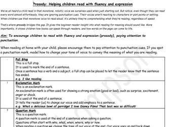 Prosody resources for the primary classroom