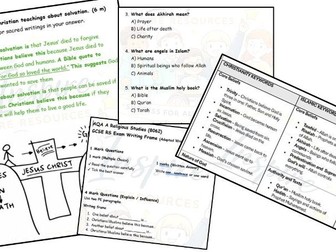 AQA A GCSE Predicted Paper 1 RE Resources - SEND/EAL Support Pack