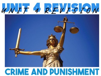 WJEC Criminology - Complete Unit 4 revision booklet
