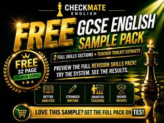 FREE GCSE English Revision Pack | Skills + Teacher Toolkit Sample