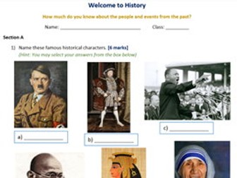History Initial Knowledge and Skills Base Assessment