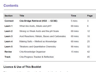 Explain Clearly: GCSE Chemistry — Acids & Ions in Solution (C4A) Workbook + Teacher Answer Booklet