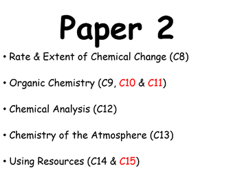 AQA GCSE Chemistry Paper 2