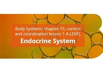 ENDOCRINE SYSTEM [Biology 9700]