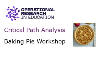 Workshop 5b - Pi Day Pie (Critical Path Analysis)