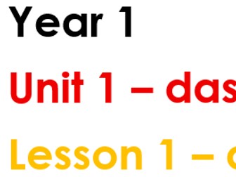 Year 1_Unit 1_Lesson 1_das Alphabet