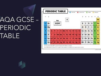 AQA GCSE - PERIODIC TABLE