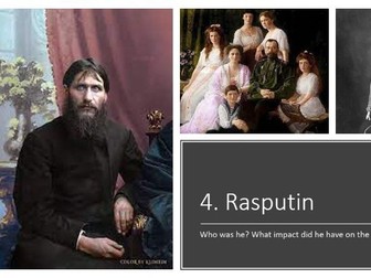 Russian Revolution – 4.	Rasputin