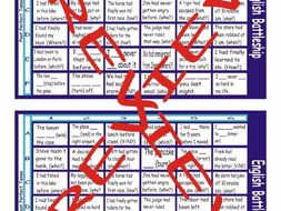 Past Perfect Tense Battleship Board Game
