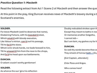 Macbeth: 10 Original Exam-Style Questions