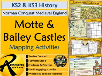 Motte & Bailey Castles - Location Medieval Norman Conquest