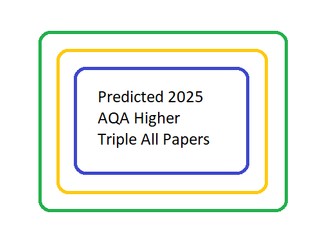 Predicted AQA 2025 TRIPLE Science Higher All papers DATA ONLY