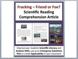 Hydraulic Fracturing - Fracking: Friend or Foe - Science Reading Article