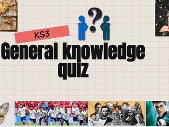 General knowledge quiz KS3 tutorial